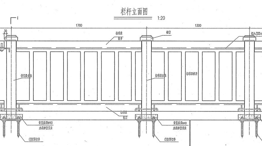 桥梁防护栅栏模具